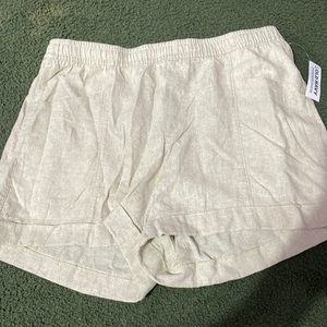 High-Waisted Linen-Blend Shorts for Women -- 3.5-inch inseam